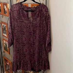 Knee length shear dress